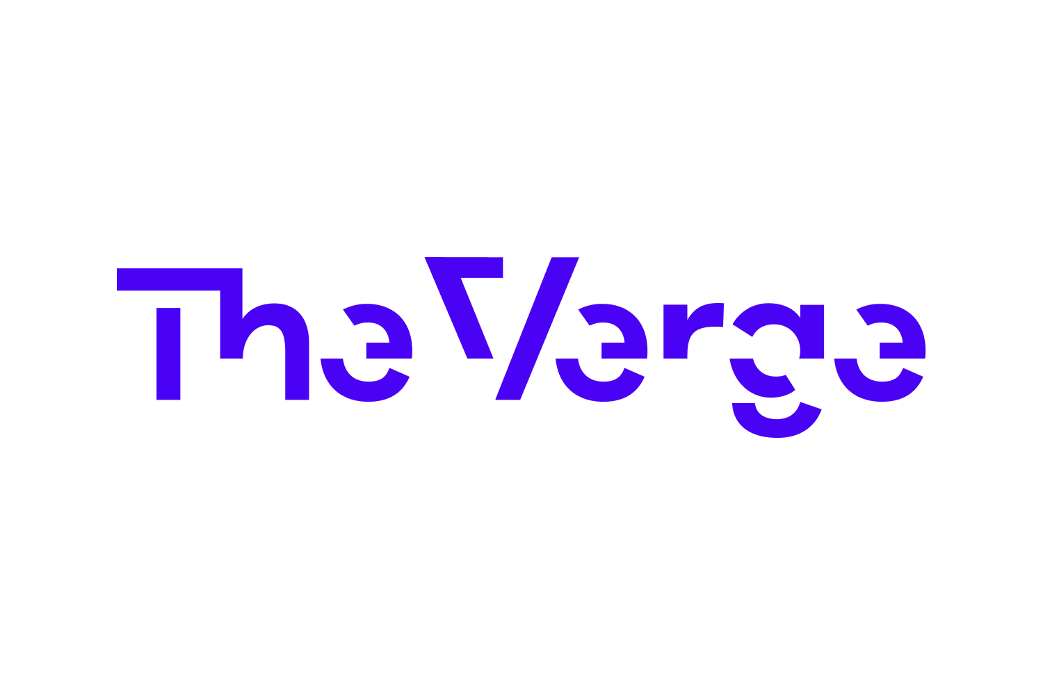 The Verge logo in purple stylized text.