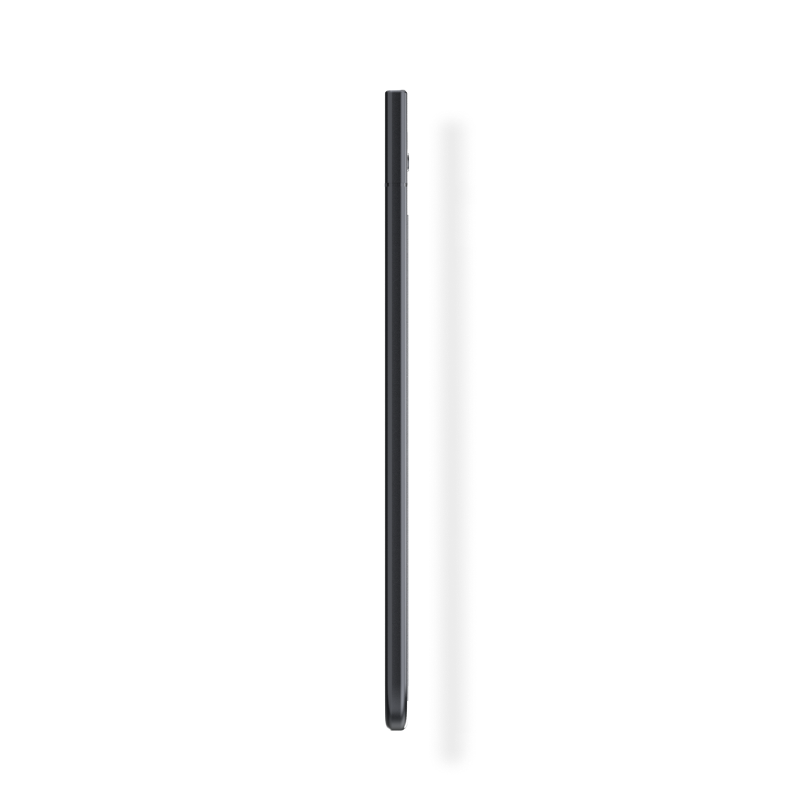 Side profile of the ultra-slim black PLAUD NOTE AI voice recorder.