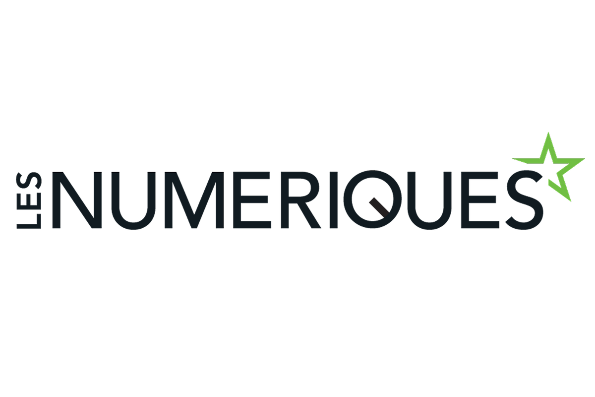 Les Numériques logo featuring a green star icon.