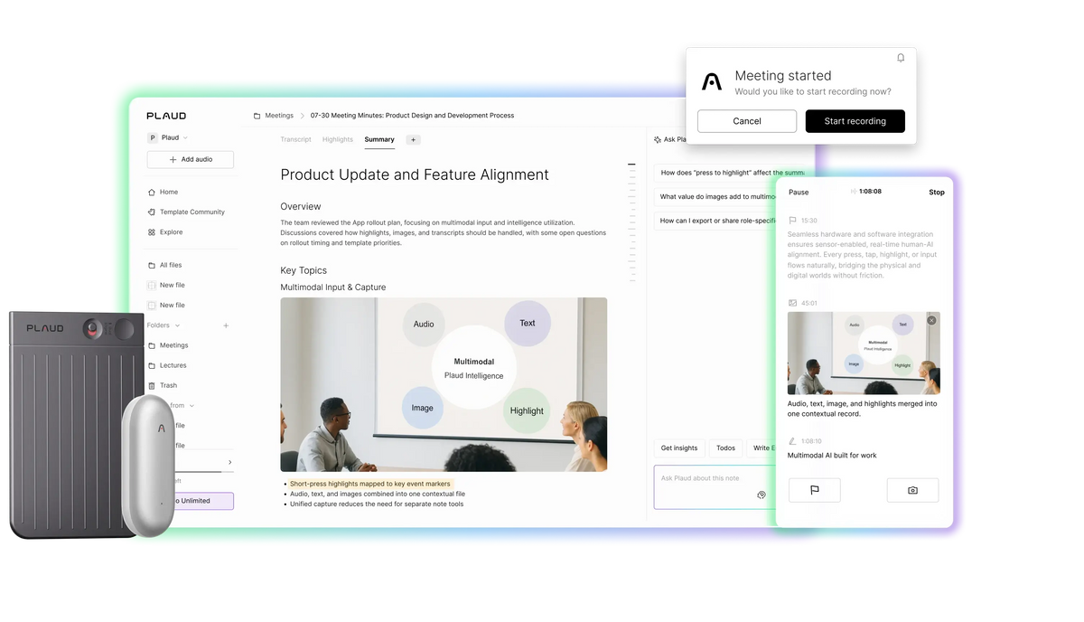 Connected workspace