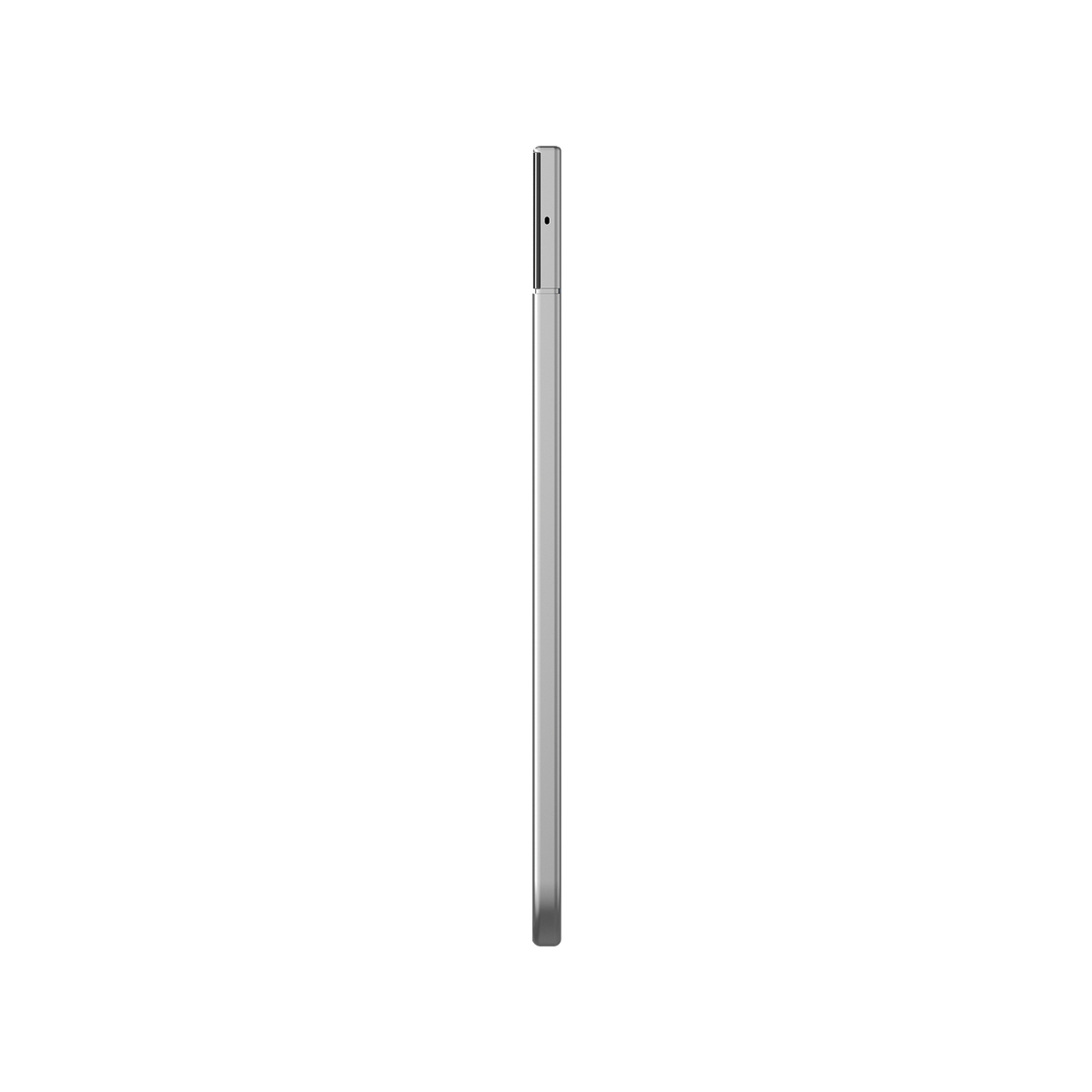 Side profile of the ultra-slim silver PLAUD NOTE Pro AI voice recorder.