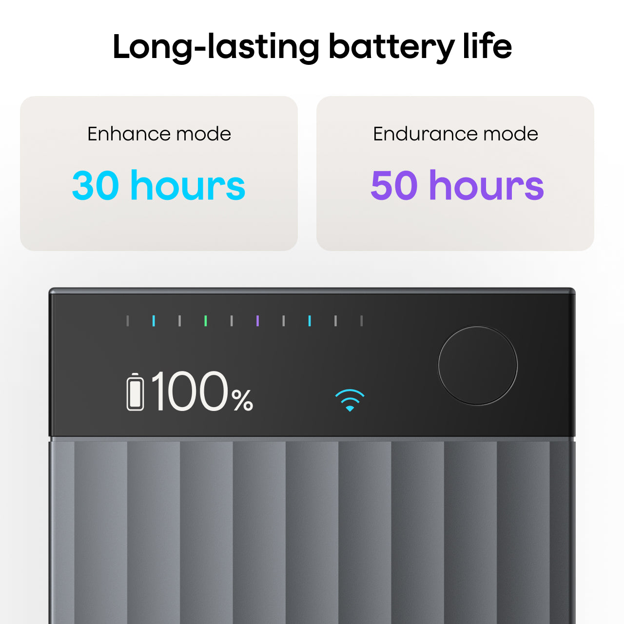 Plaud Note Pro battery life: 30 hours in Enhance mode and 50 hours in Endurance mode.